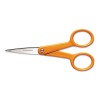 HOME AND OFFICE SCISSORS , 5 IN. LENGTH, ORANGE HANDLE, STAINLESS STEEL