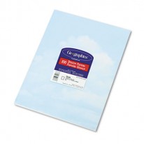 DESIGN PAPER, 24 LBS., CLOUDS, 8-1/2 X 11, BLUE/WHITE, 100/PACK