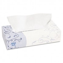 PREMIUM FACIAL TISSUE, FLAT BOX, 100 SHEETS/BOX, WHITE