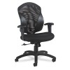 TYE MESH MANAGEMENT SERIES MID-BACK SWIVEL/TILT CHAIR, BLACK