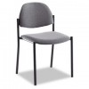 COMET SERIES ARMLESS STACKING CHAIR, GRAY OLEFIN FABRIC, 3/CARTON