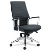 ACCORD SERIES HIGH-BACK TILT CHAIR, LEATHER/MOCK LEATHER, BLACK