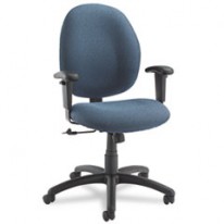 GRAHAM PNEUMATIC ERGO-TILTER SWIVEL/TILT CHAIR, SAPPHIRE FABRIC