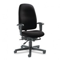 GRANADA SERIES LOW-BACK MULTI-TILTER CHAIR, OLEFIN FABRIC, NAVY BLUE