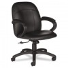 TAMIRI SERIES LOW-BACK TILT CHAIR, 25 X 26-1/2 X 39, BLACK LEATHER/FRAME