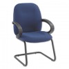 ENTERPRISE SERIES SIDE ARM CHAIR, OLEFIN FABRIC, NAVY