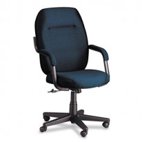 COMMERCE SERIES HIGH-BACK SWIVEL/TILT CHAIR, OCEAN BLUE FABRIC