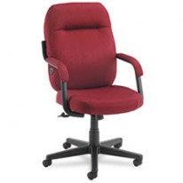 EXECUTIVE HIGH-BACK SWIVEL/TILT CHAIR, SEAT: 21-1/4 X 19-1/2, BURGUNDY