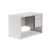 GENOA SERIES SINGLE RIGHT PEDESTAL DESK, 45W X 24D X 29H, GRAY