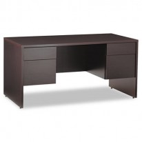 GENOA SERIES DOUBLE PEDESTAL DESK, 60W X 30D X 29H, DARK ESPRESSO