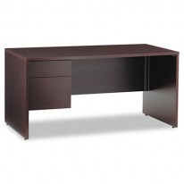 GENOA SERIES LEFT PEDESTAL DESK, 60W X 30D X 29H, DARK ESPRESSO