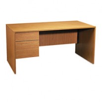 GENOA SERIES LEFT PEDESTAL DESK, 60W X 30D X 29H, GRAY