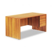 GENOA SERIES RIGHT PEDESTAL DESK, 60W X 30D X 29H, AVANT HONEY