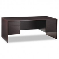 GENOA SERIES DOUBLE PEDESTAL DESK, 72W X 36D X 29H, DARK ESPRESSO