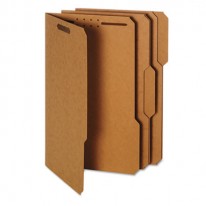 FOLDER, TWO FASTENERS, 1/3 CUT, TOP TAB,LEGAL, 17 POINT, KRAFT, 50/BOX