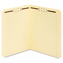 MANILA FOLDERS, TWO FASTENERS, STRAIGHT, LETTER, 50/BOX