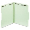 FOLDERS, ONE INCH EXPANSION, TWO FASTENERS, 1/3 CUT, LETTER, GREEN, 25/BOX