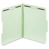 FOLDERS, THREE INCH EXPANSION, TWO FASTENERS, 1/3 CUT, LETTER, GREEN, 25/BOX