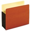 DROP FRONT EXPANDING FILE POCKET, TOP TAB, 5 1/4 INCH, LETTER, BROWN, 10/BOX