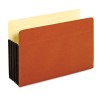 DROP FRONT EXPANDING FILE POCKET, TOP TAB, 5 1/4 INCH, LEGAL, BROWN, 10/BOX