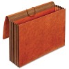 5 1/4 INCH EXPANSION ACCORDION WALLETS, STRAIGHT, REDROPE, LEGAL, RED