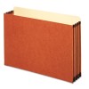3 1/2 INCH EXPANSION FILE POCKET, STRAIGHT, LEGAL, REDROPE, 10/BOX
