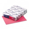 FORE MP RECYCLED COLORED PAPER, 20LB, 8 1/2 X 11, CHERRY, 500 SHEETS/REAM