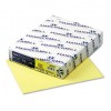 FORE MP RECYCLED COLORED PAPER, 20LB, 8-1/2 X 11, CANARY, 500 SHEETS/REAM