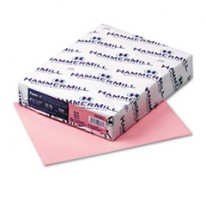 FORE MP RECYCLED COLORED PAPER, 20LB, 8-1/2 X 11, PINK, 500 SHEETS/REAM