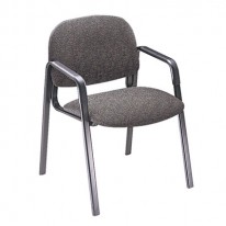 SOLUTIONS SEATING LEG BASE GUEST ARM CHAIR, GRAY