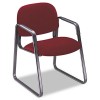 SOLUTIONS SEATING SLED BASE GUEST CHAIR, BURGUNDY