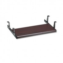 SLIDE-AWAY KEYBOARD PLATFORM, LAMINATE, 21-1/2W X 10D X 1-1/8H, MAHOGANY