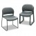 GUESTSTACKER CHAIR, CHARCOAL WITH BLACK FINISH LEGS, 4/CARTON