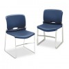 OLSON STACKER CHAIR, NAVY, 4/CARTON