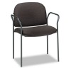 MULTIPURPOSE STACKING ARM CHAIRS, BLACK, 2/CARTON