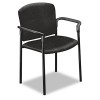 PAGODA 4070 SERIES STACKING ARM CHAIRS, BLACK TECTONIC FABRIC, 2/CARTON