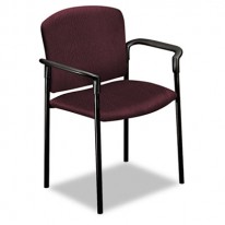 PAGODA 4070 SERIES STACKING ARM CHAIRS, WINE, 2/CARTON