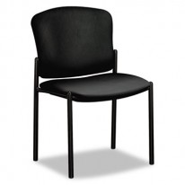 PAGODA 4070 SERIES STACKING CHAIRS, BLACK VINYL, 2/CARTON