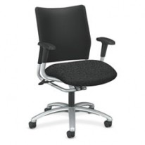 ALARIS 4240 SERIES ARMLESS MID-BACK SWIVEL/TILT WORK CHAIR, RAVEN