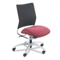 ALARIS 4240 SERIES ARMLESS MID-BACK SWIVEL/TILT WORK CHAIR, WILD ROSE