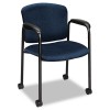 TIEMPO GUEST ARM CHAIR WITH CASTERS, MARINER