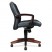 5000 SERIES PARK AVENUE MANAGERIAL MID-BACK CHAIR, MAHOGANY/BLACK LEATHER