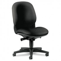 SENSIBLE SEATING HIGH-BACK PNEUMATIC SWIVEL CHAIR, BLACK