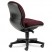 SENSIBLE SEATING MID-BACK PNEUMATIC SWIVEL CHAIR, WINE