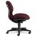 SENSIBLE SEATING MID-BACK PNEUMATIC SWIVEL CHAIR, WINE