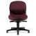 SENSIBLE SEATING MID-BACK PNEUMATIC SWIVEL CHAIR, WINE