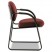 SENSIBLE SEATING GUEST ARM CHAIR, TECTONIC FABRIC, WINE