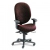 UNANIMOUS HIGH-PERFORMANCE HIGH-BACK EXECUTIVE CHAIR, CLARET BURGUNDY FABRIC