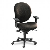 UNANIMOUS HIGH-PERFORMANCE MID-BACK TASK CHAIR, IRON GRAY FABRIC