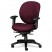 UNANIMOUS HIGH-PERFORMANCE MID-BACK TASK CHAIR, CLARET BURGUNDY FABRIC